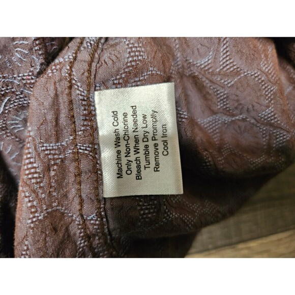 2 for $20 Pronto Uomo Dandelion Print Button Front Formal Dress Shirt Size XL - Picture 8 of 9